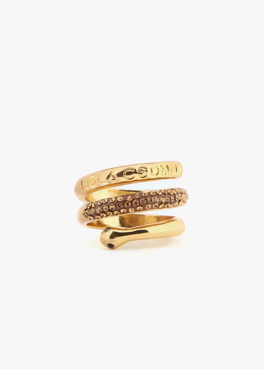 Oferta de Anillo serpiente con cristales por 39,95€ en Lola Casademunt