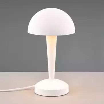 Oferta de LÁMPARA DE MESA TÁCTIL LED 4,9 W 3000K BLANCO CORK por 39€ en Lúzete