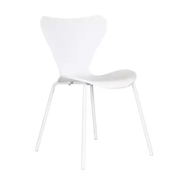 Oferta de SILLA APILABLE BLANCA LUMINANCE por 38€ en Lúzete