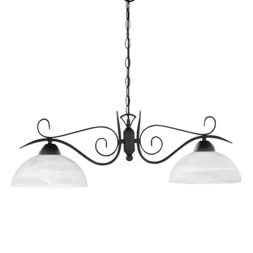 Oferta de LÁMPARA DE TECHO 2 LUCES MIRANDA FORJA por 122€ en Lúzete