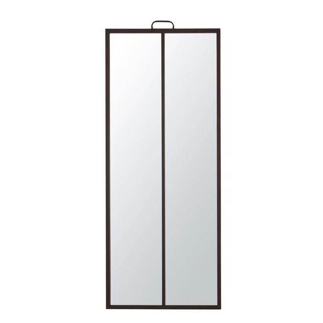 Oferta de Grand miroir rectangulaire verrière en métal effet vieilli 60x155 por 149€ en Maisons du Monde