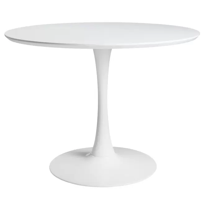 Oferta de Table à manger ronde blanche 4/5 personnes D100 por 159€ en Maisons du Monde