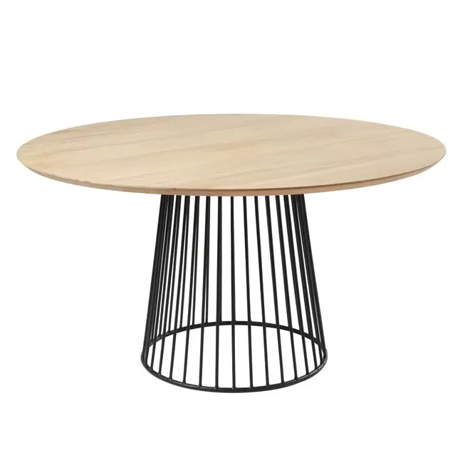 Oferta de Table à manger ronde 4/6 personnes en manguier D140 por 789€ en Maisons du Monde