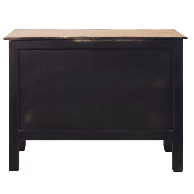 Oferta de Commode 6 tiroirs en bois d'acacia et de manguier noire por 599€ en Maisons du Monde