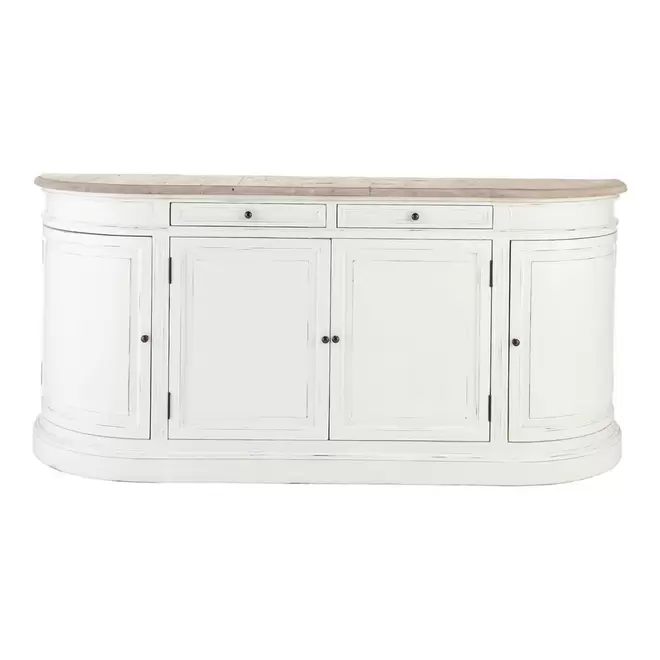 Oferta de Buffet 4 portes 2 tiroirs en bouleau ivoire por 1499€ en Maisons du Monde