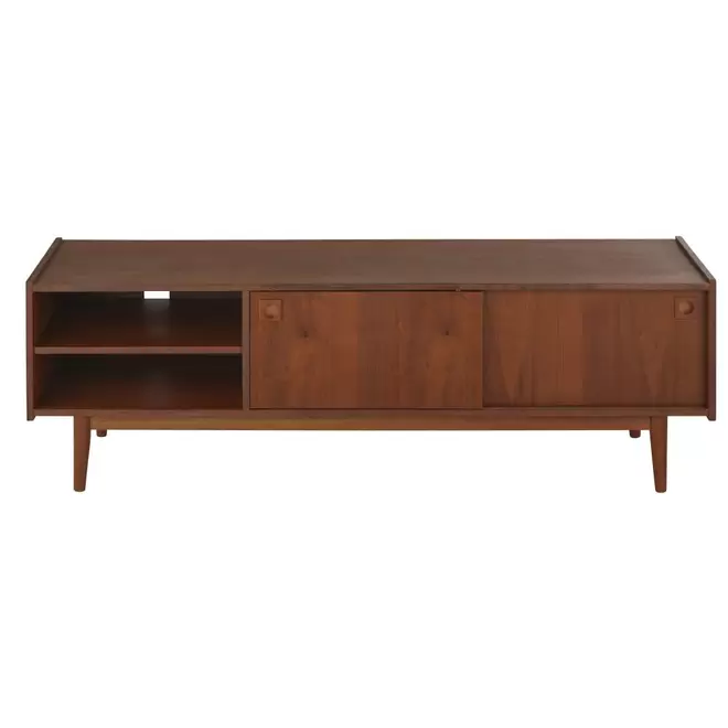 Oferta de Meuble TV vintage 2 portes marron por 349€ en Maisons du Monde