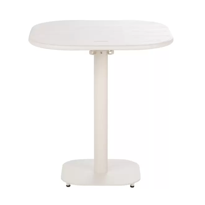 Oferta de Table de restaurant en acier coloris argile 2 personnes L70 por 99,99€ en Maisons du Monde