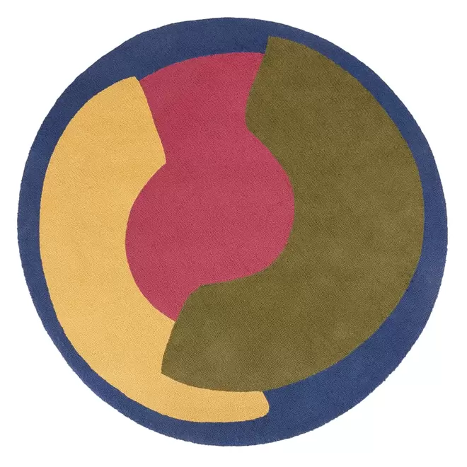 Oferta de Tapis d'extérieur rond motifs multicolores D180 por 149€ en Maisons du Monde