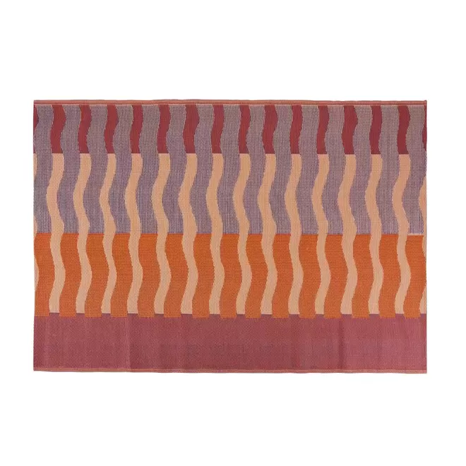 Oferta de Tapis d'extérieur tissé motifs multicolores 160x230 por 49,99€ en Maisons du Monde