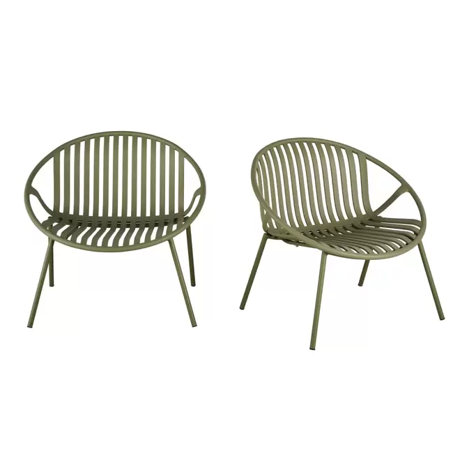 Oferta de Fauteuils de jardin vert kaki (x2) por 149€ en Maisons du Monde