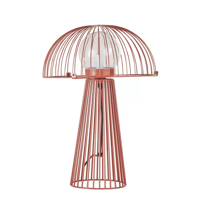 Oferta de Lampe filaire extérieur champignon en métal terracotta por 129€ en Maisons du Monde