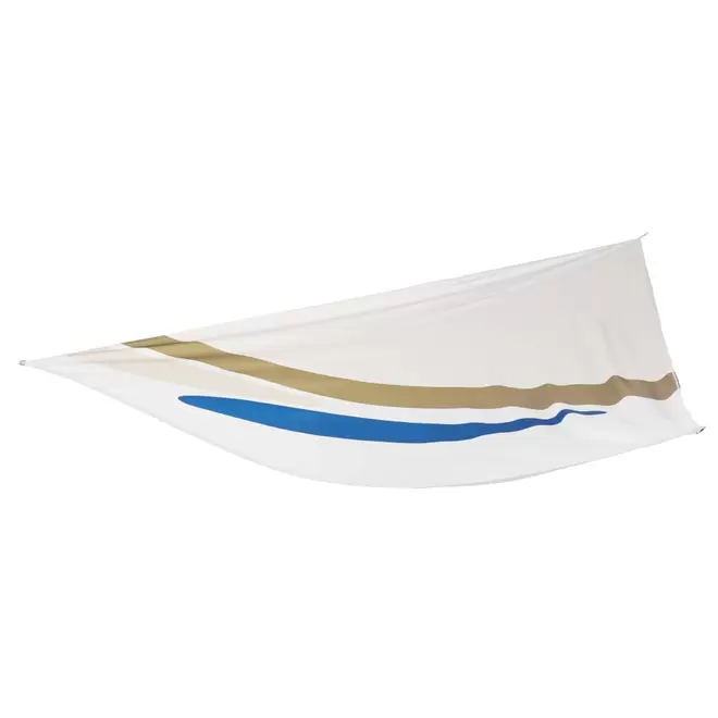 Oferta de Voile d'ombrage motifs imprimés écrus, verts, bleus et beiges 3x3x4 por 79,99€ en Maisons du Monde