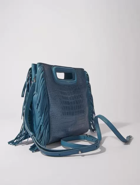 Oferta de Bolso M de cuero efecto cocodrilo por 295€ en Maje