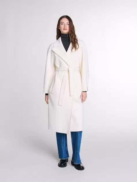 Oferta de Abrigo midi reversible por 267,5€ en Maje