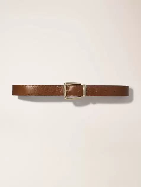 Oferta de Cinturón de piel y hebilla cuadrada por 92€ en Maje