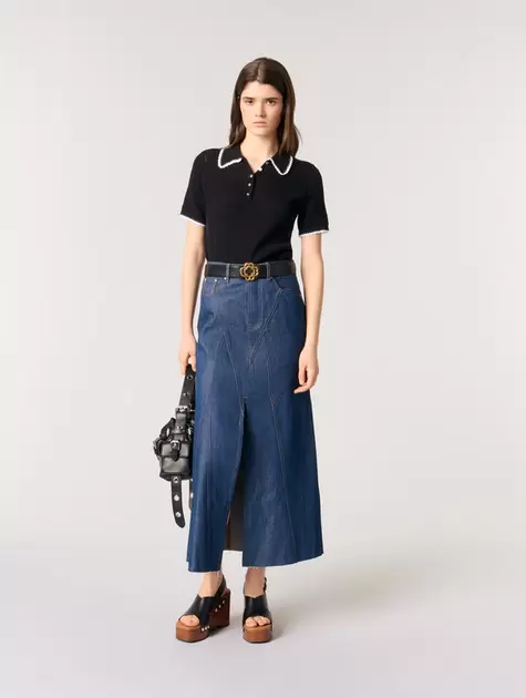 Oferta de Polo de punto pointelle por 140€ en Maje