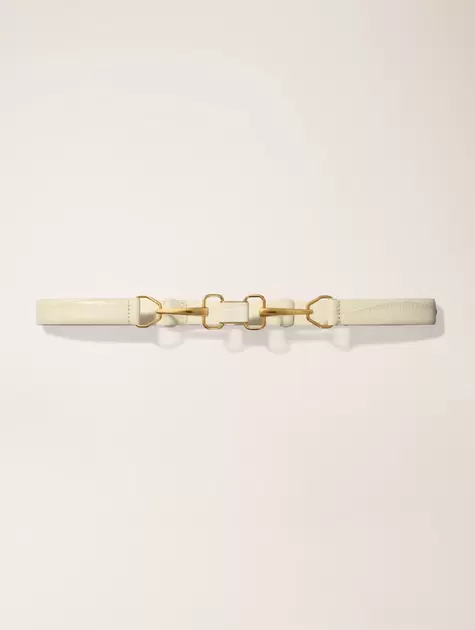 Oferta de Cinturón de piel y hebilla mordaza por 92€ en Maje