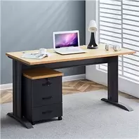 Oferta de REACONDICIONADA MESA DE ESCRITORIO MS700 140X70X75CM + CAJONERA MUVIP por 209,4€ en Mandatelo.com