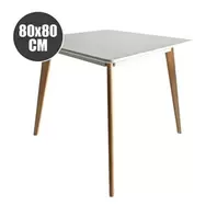 Oferta de REACONDICIONADA MESA DESIGN D900 80X80CM BLANCA MUVIP por 39,6€ en Mandatelo.com