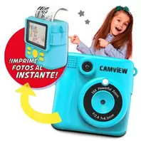 Oferta de REAC CAMARA PHOTO CREATOR DE IMPRESIÓN INSTANTÁNEA ALL IN ONE AZUL CAMVIEW por 33€ en Mandatelo.com