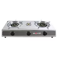 Oferta de REACONDICIONADA COCINA GAS INOX 3 FUEGOS SERIE STRONG MUVIP por 38,43€ en Mandatelo.com