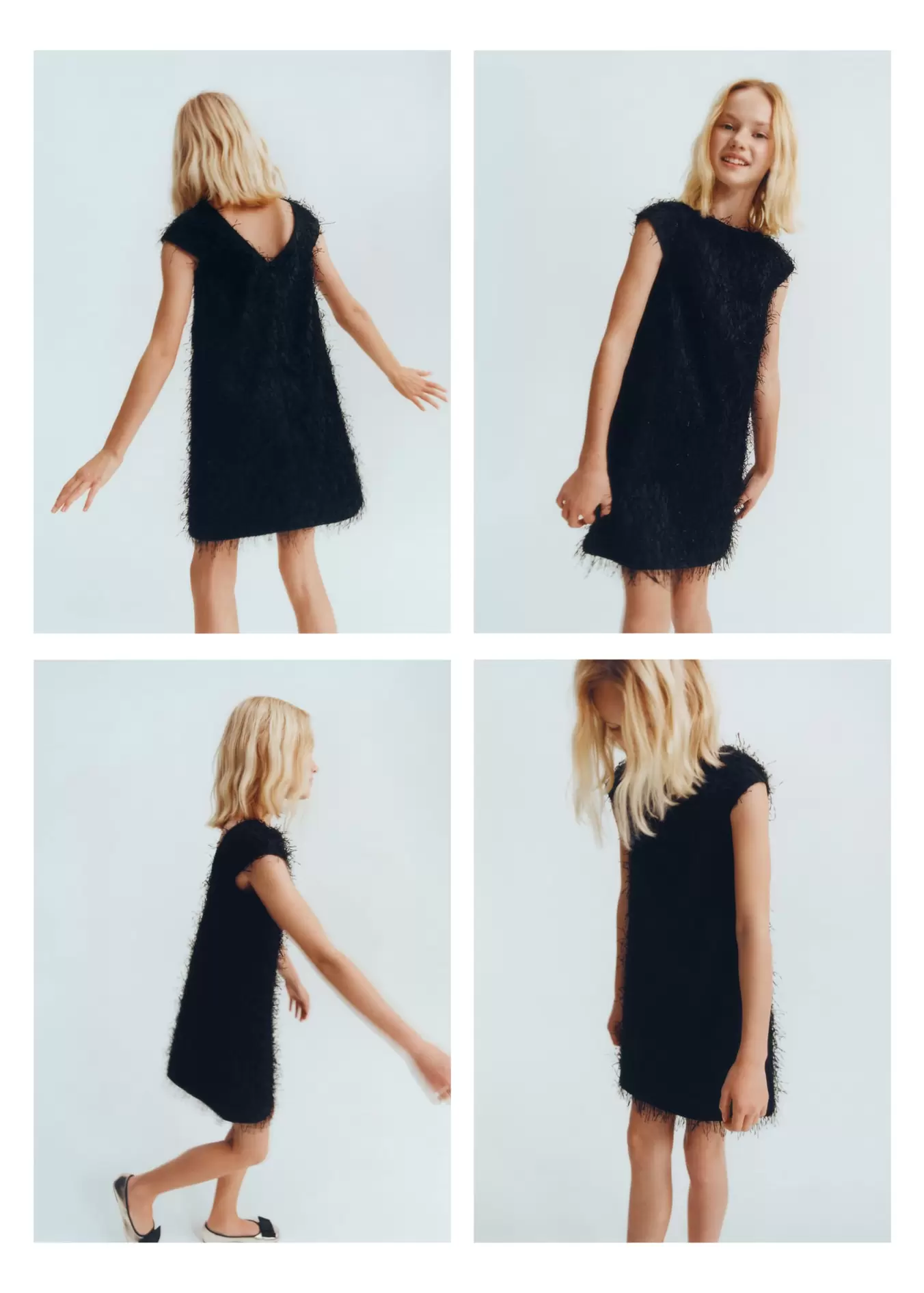 Oferta de Vestido detalle flecos por 32,99€ en MANGO