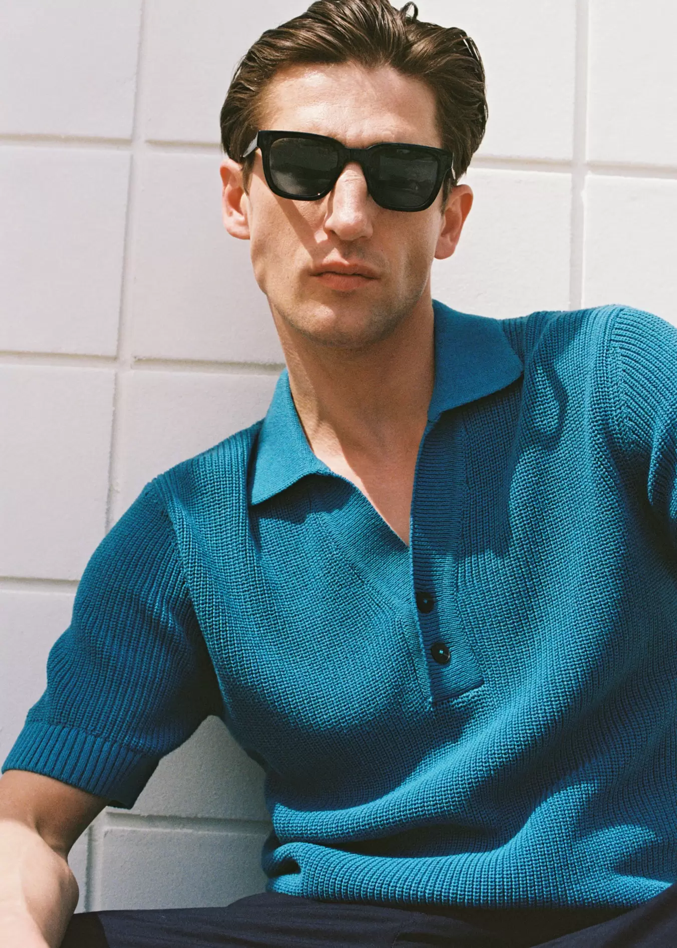 Oferta de Polo punto perlado por 35,99€ en MANGO Man