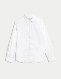 Oferta de Camisa de ajuste estándar de planchado fácil 100% algodón por 36€ en Marks & Spencer