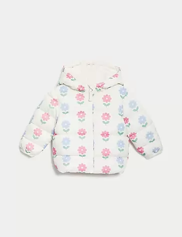 Oferta de Chaqueta floral acolchada ligera con Stormwear™ (0-3 años) por 28€ en Marks & Spencer