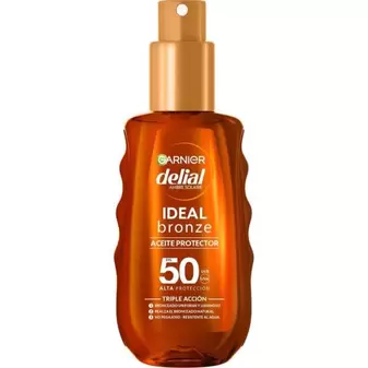 Oferta de Aceite solar resistente al agua de aplicación ligera para bronceado uniforme y luminoso 150 ml por 10,99€ en Marvimundo