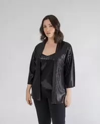 Oferta de KIMONO LENTEJUELAS NEGRO NEGRO por 59,99€ en October