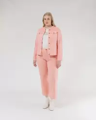 Oferta de PANTALON LARGO CON BOLSILLOS PLASTRON ROSA por 44,99€ en October