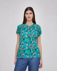Oferta de BLUSA CUELLO MAO MANGA CAIDA ESTAMPADO por 35,99€ en October