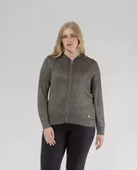 Oferta de CARDIGAN CON CAPUCHA Y CREMALLERA FRONTAL NEGRO por 39,99€ en October