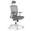 Oferta de Silla de oficina Kendo white, brazos ajustables, reposacabezas, red por 309€ en Ofiprix