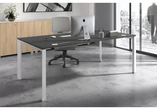 Oferta de Mesa de despacho Link estructura blanca por 373€ en Ofiprix