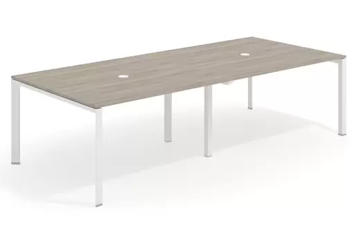 Oferta de Mesa de reuniones Link 126 doble estructura blanca por 627€ en Ofiprix