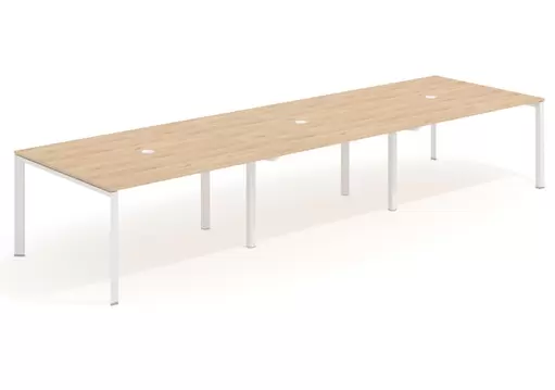 Oferta de Mesa de reuniones Link 126 triple estructura blanca por 858€ en Ofiprix