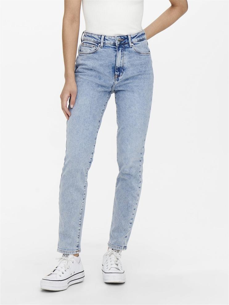 Oferta de ONLEmily talle alto Jeans straight fit por 44,99€ en ONLY