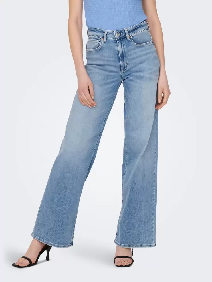 Oferta de ONLMADISON Cintura alta Corte wide leg Vaqueros por 49,99€ en ONLY