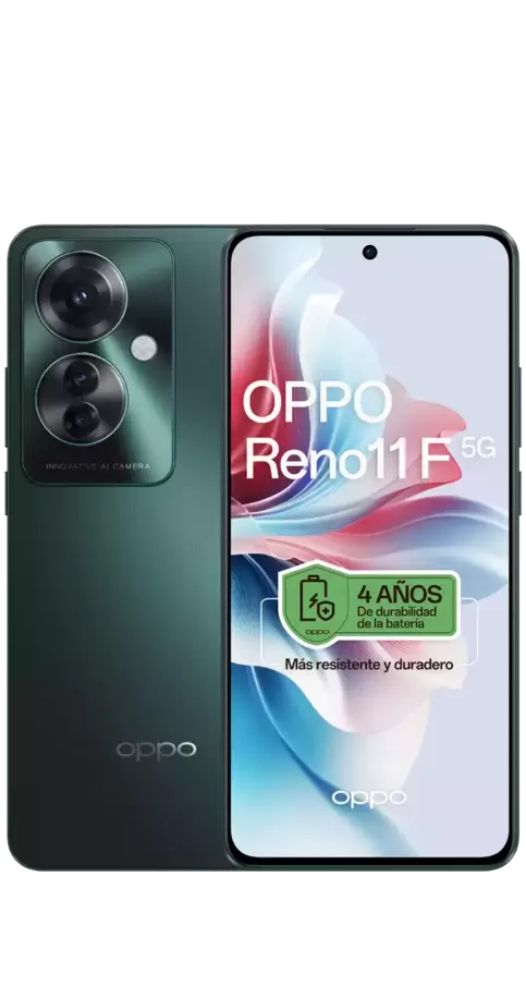 Oferta de OPPO Reno11 F 5G 256 GB azul por 120€ en Orange