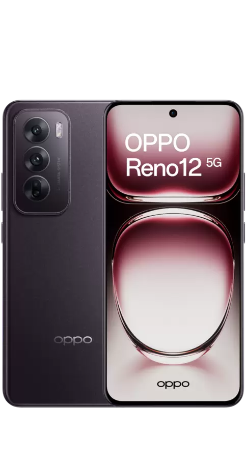 Oferta de OPPO Reno12 5G 256 GB negro por 150€ en Orange