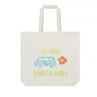 Oferta de Tote bag - "Les pies dans le sable" por 1€ en Orchestra