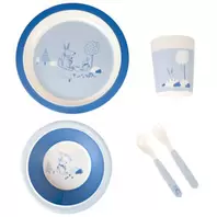 Oferta de Coffret de comida 5 piezas de melamina - Mon petit loup por 8€ en Orchestra