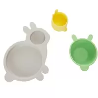 Oferta de Set de comida de silicona Beige por 10€ en Orchestra