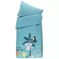 Oferta de Juego de cama con funda nórdica y funda de almohada Crazy Jungle por 20€ en Orchestra