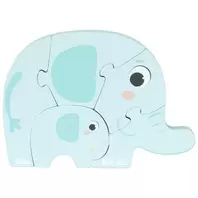 Oferta de Puzzle elefante y su bebé 5 piezas - Crazy colors 2.0 por 3€ en Orchestra