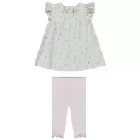 Oferta de Conjunto 2 piezas con túnica estampado flores para bebé niña por 12€ en Orchestra