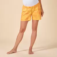 Oferta de Short de pijama de gasa estampada con hojas para mujer por 8€ en Orchestra