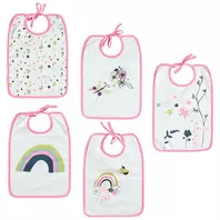 Oferta de Pack de 5 baberos de jersey con estampado fantasía por 11,99€ en Orchestra